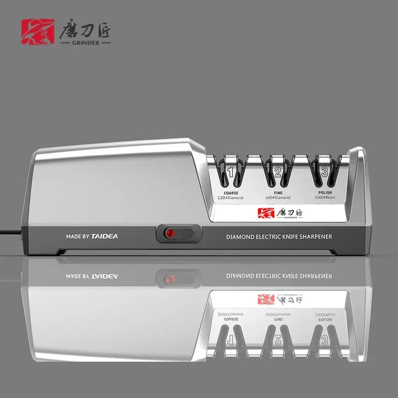 Electric Knife Sharpener With Ceramic Sharpening Slots - ๐๐๐๐๐๐