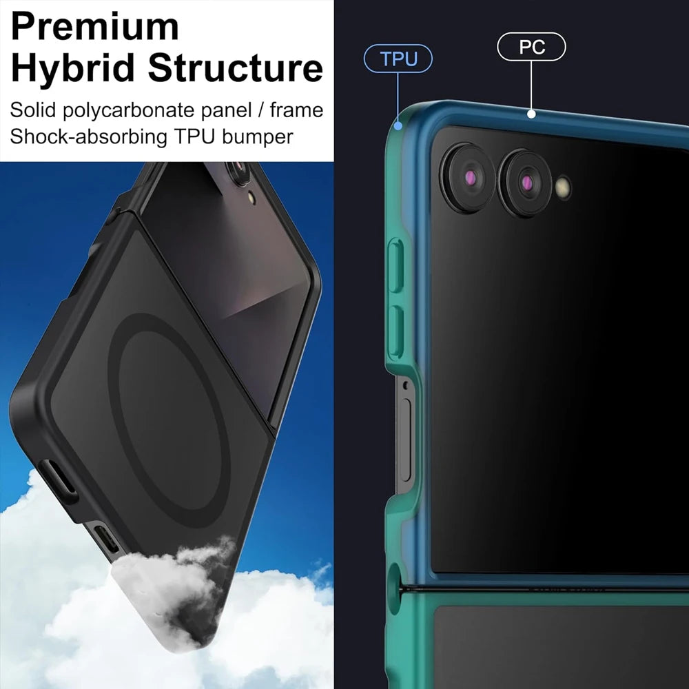 Magnetic Translucent Case For Samsung Galaxy Z Flip 7
