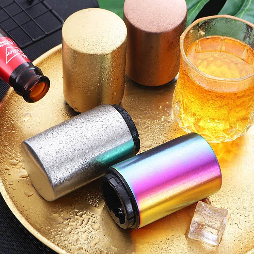 Automatic Stainless Steel Beer Bottle Opener With Magnet