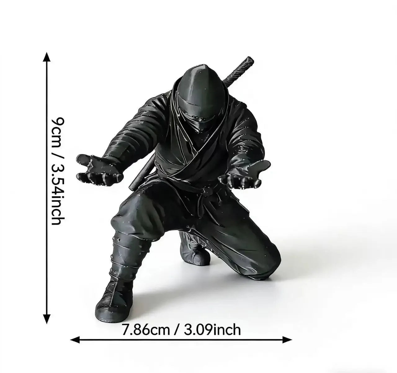 3D Ninja Pen Holder Desk Organizer Miniature Statue