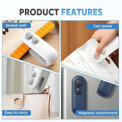Mini Heat Bag Sealer with Cutter – USB-C Rechargeable - 𝖁𝖎𝖛𝖆𝖈𝖊