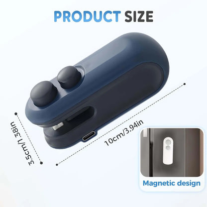 Mini Heat Bag Sealer with Cutter – USB-C Rechargeable - 𝖁𝖎𝖛𝖆𝖈𝖊