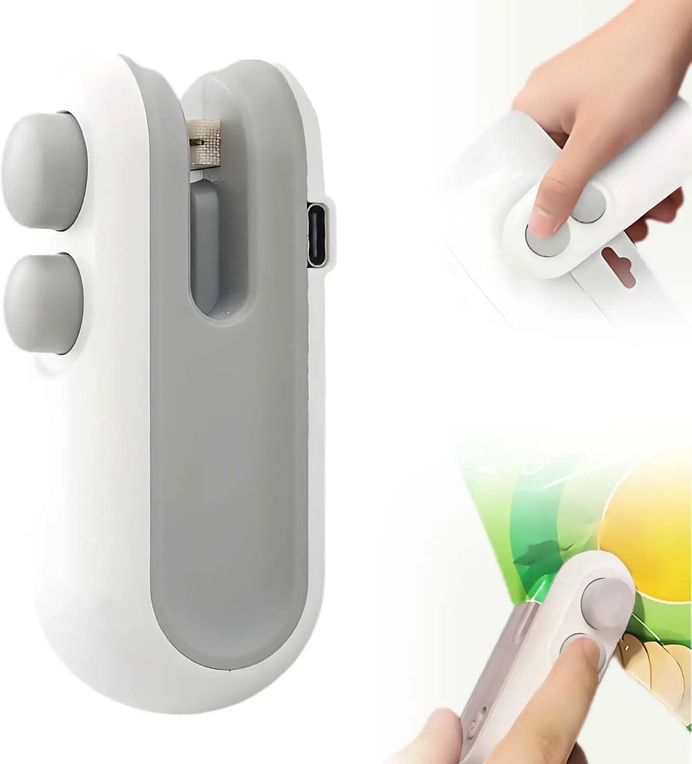 Mini Heat Bag Sealer with Cutter – USB-C Rechargeable - 𝖁𝖎𝖛𝖆𝖈𝖊