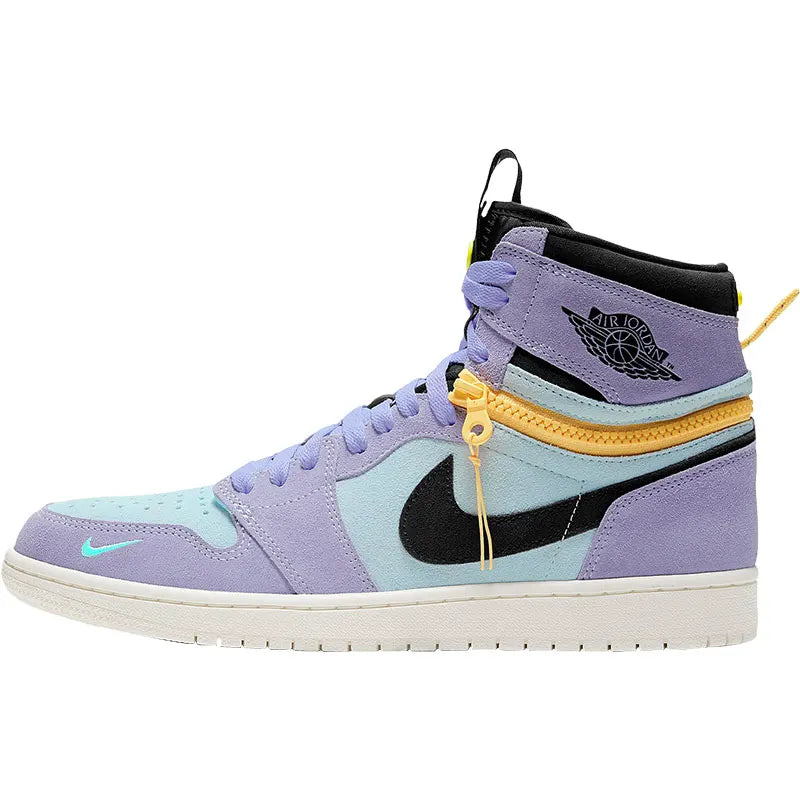 Men's High-Top Skate Sneakers With Zip Closure