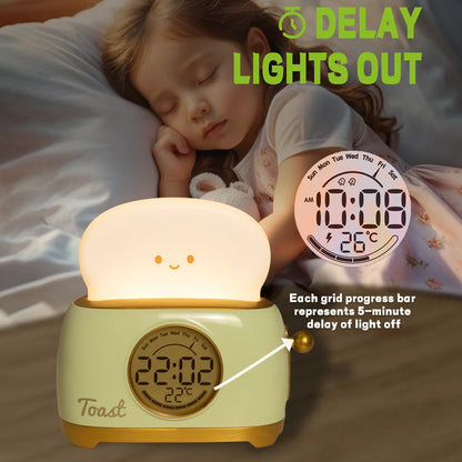 Kids Digital Alarm Clock With Dimmable LED Night Light