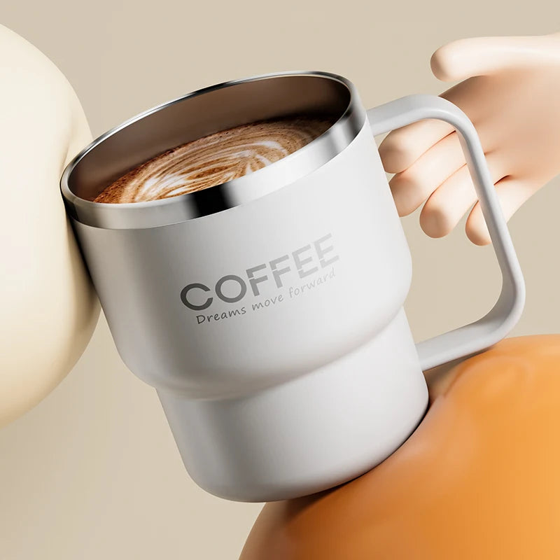 304 Stainless Steel Double Wall Insulated Coffee Mug - 𝖁𝖎𝖛𝖆𝖈𝖊
