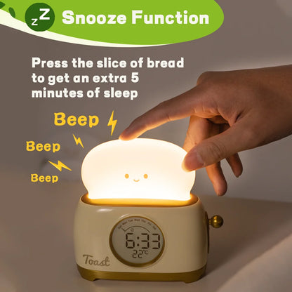 Kids Digital Alarm Clock With Dimmable LED Night Light