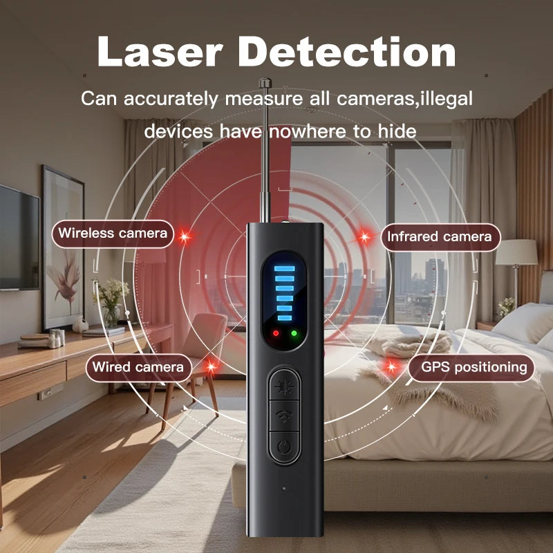 RF Signal Detector for Hidden Cameras and GPS Trackers