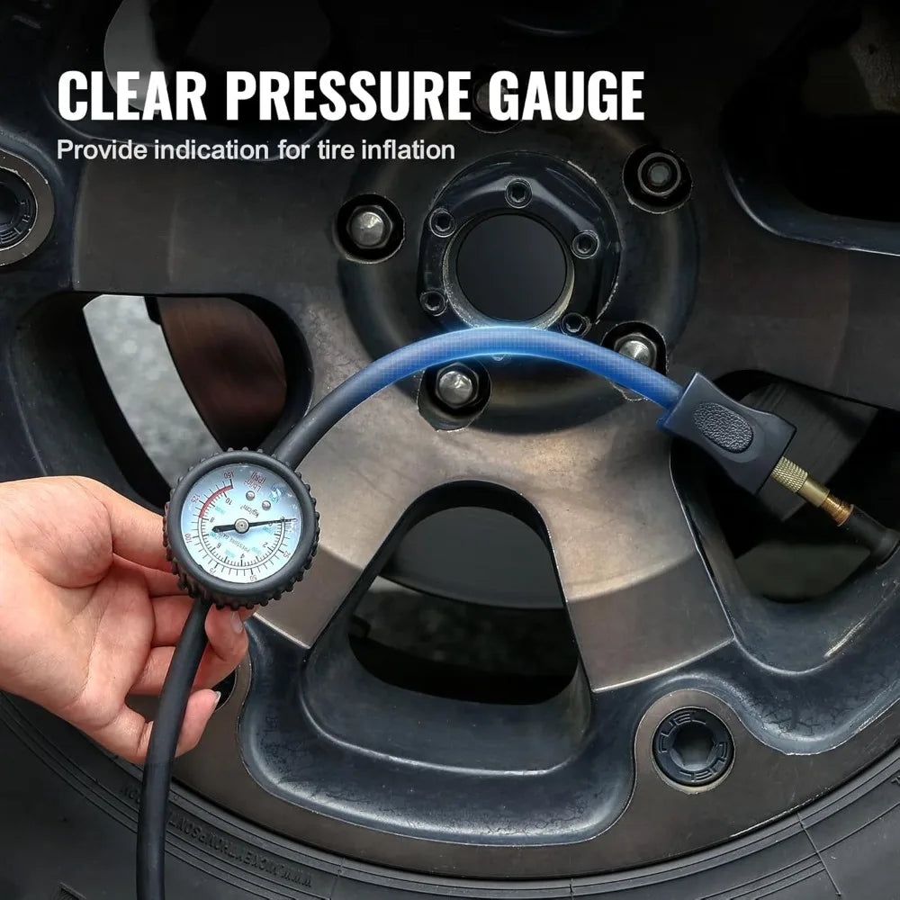Heavy-Duty Dual-Cylinder Air Compressor Tire Inflator