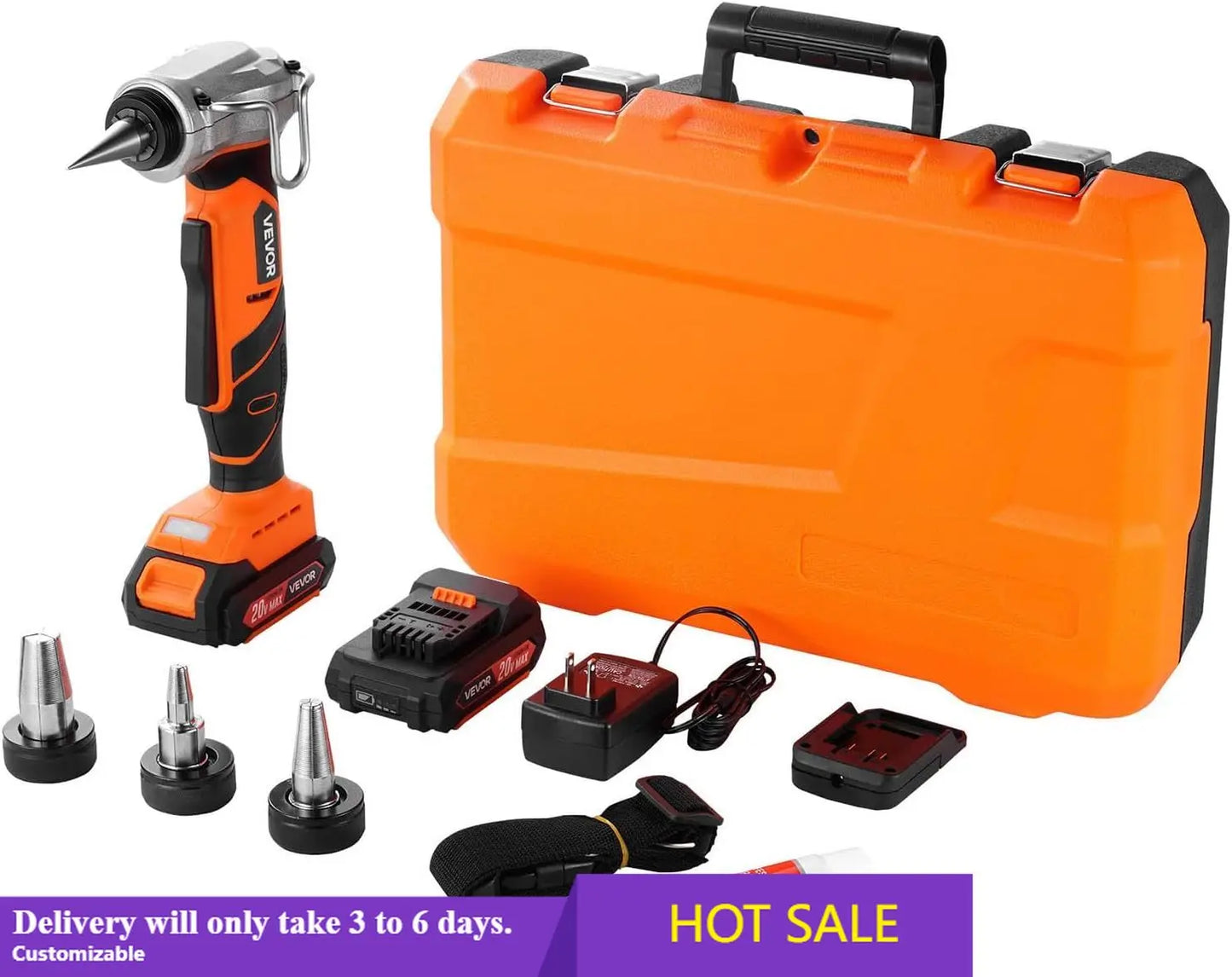 Cordless PEX-A Pipe Expander Tool – 20V Electric Kit