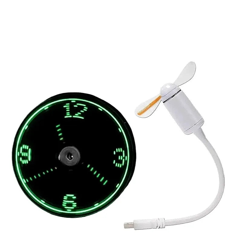 USB Programmable LED Message Fan With Flexible Neck