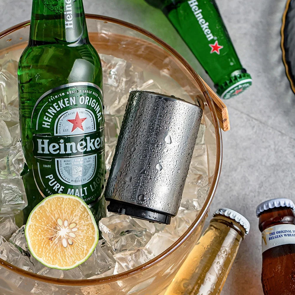 Automatic Stainless Steel Beer Bottle Opener With Magnet