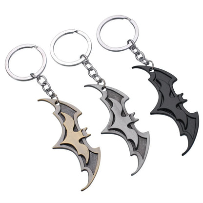 Metal Bat Keychain Accessory for Cars, Bags and Keys