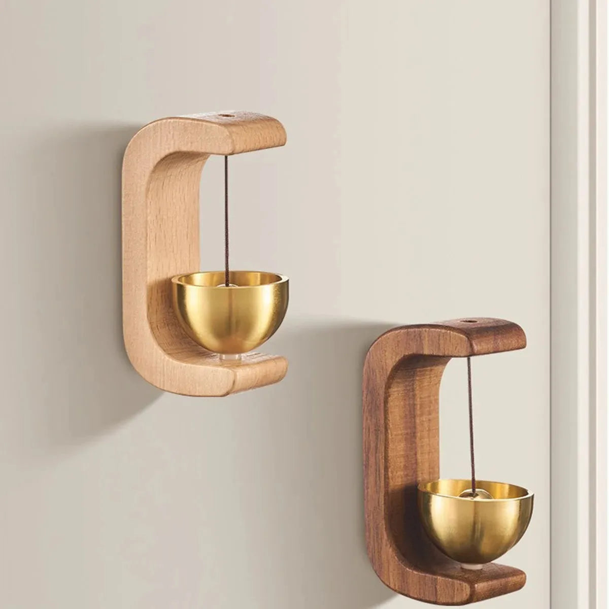 Hanging Decorations Japanese Wooden Wind Chimes Wireless Doorbell Entrance Door Bell
