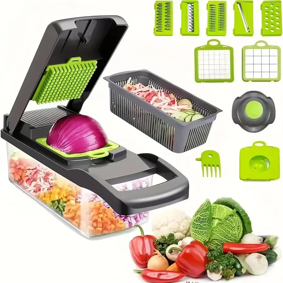 Multifunctional Vegetable Chopper And Slicer Set - 𝖁𝖎𝖛𝖆𝖈𝖊