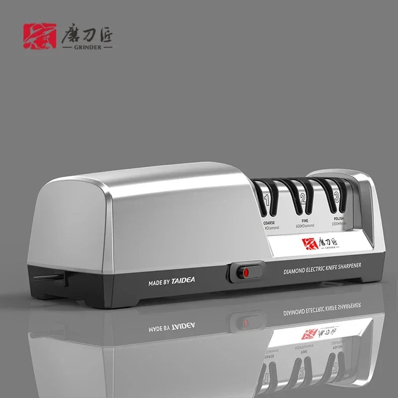 Electric Knife Sharpener With Ceramic Sharpening Slots - 𝖁𝖎𝖛𝖆𝖈𝖊