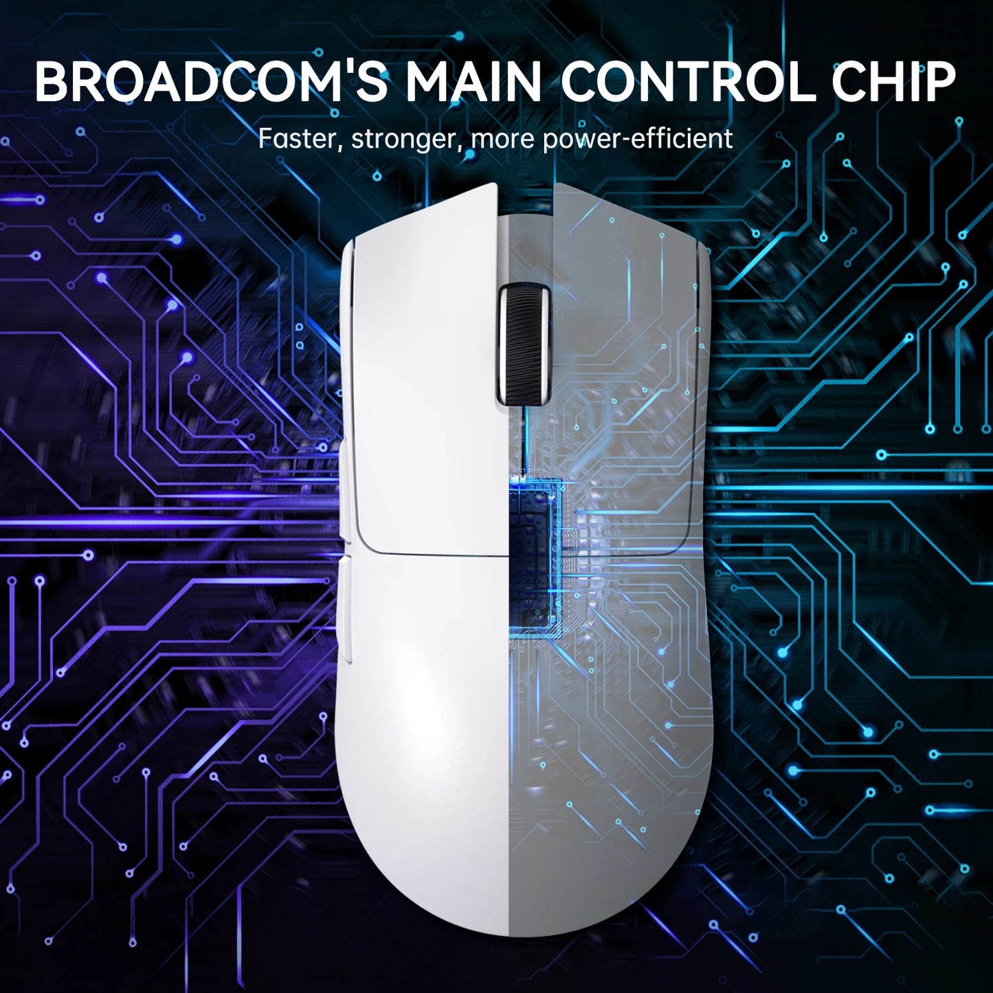 Lightweight Wireless Gaming Mouse with RGB Lighting