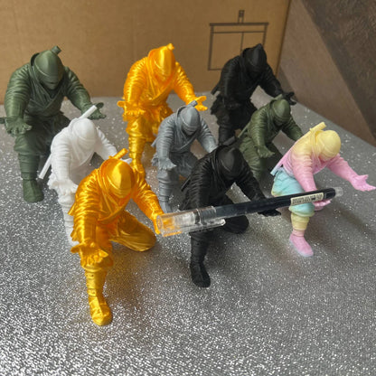 3D Ninja Pen Holder Desk Organizer Miniature Statue