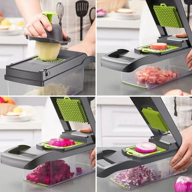 Multifunctional Vegetable Chopper And Slicer Set - 𝖁𝖎𝖛𝖆𝖈𝖊