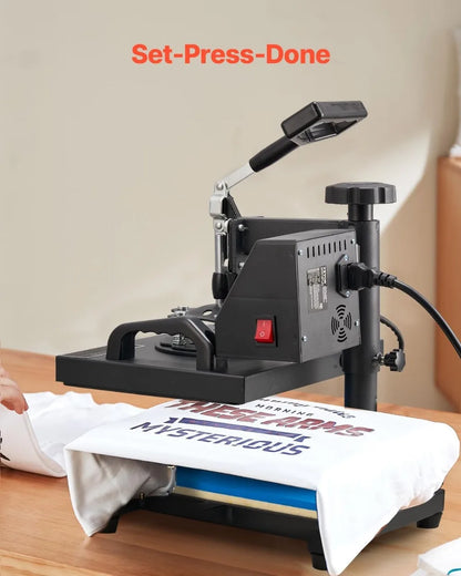 12x10 in Clamshell Heat Press – Digital 650W Machine