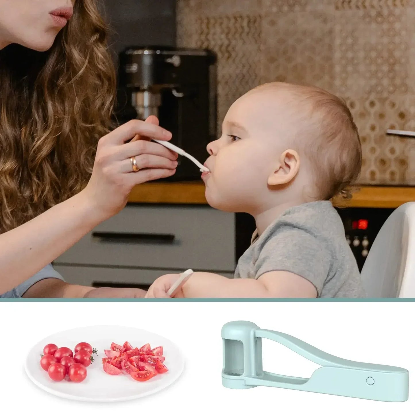 Grape And Cherry Tomato Slicer – Quick 4-Section Cutter - 𝖁𝖎𝖛𝖆𝖈𝖊