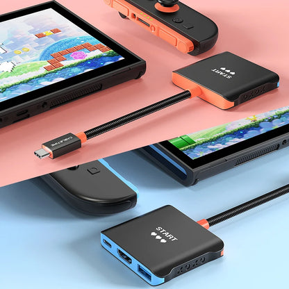 3-in-1 USB-C Gaming Hub Dock – 4K HDMI, PD 100W