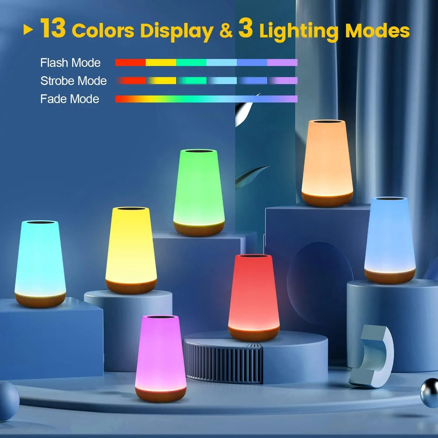 13 Color Changing Night Light RGB Remote Control