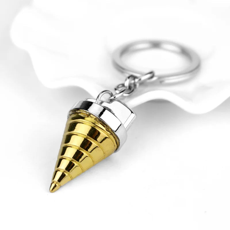 Anime Spiral Pendant Necklace And Keychain Set - 𝖁𝖎𝖛𝖆𝖈𝖊