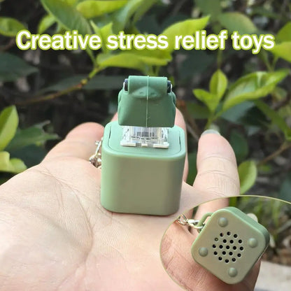 Rechargeable Frog Fidget Keychain With Sound And LED