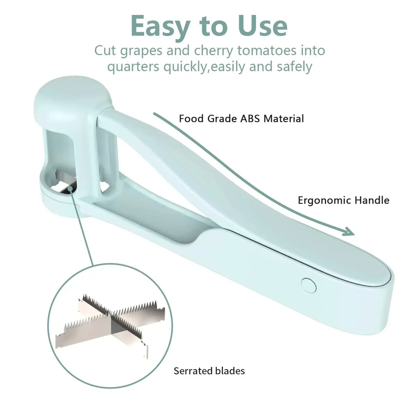 Grape And Cherry Tomato Slicer – Quick 4-Section Cutter - 𝖁𝖎𝖛𝖆𝖈𝖊
