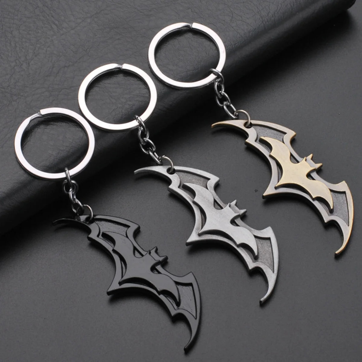 Metal Bat Keychain Accessory for Cars, Bags and Keys