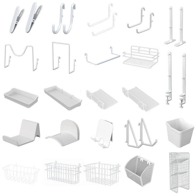 Wall-Mounted Pegboard Organizer Panel for Home Storage