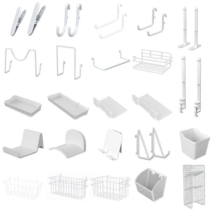 Wall-Mounted Pegboard Organizer Panel for Home Storage