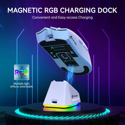 Lightweight Wireless Gaming Mouse with RGB Lighting