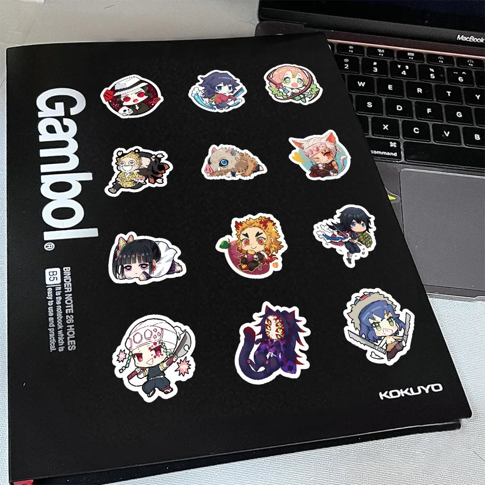 60pcs Cute Cartoon Anime Demon Slayer Anime Stickers