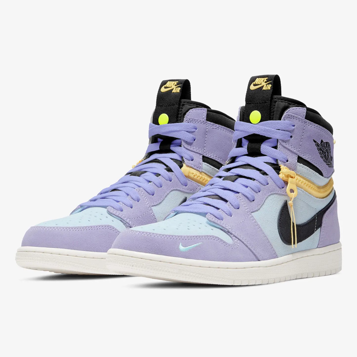 Men's High-Top Skate Sneakers With Zip Closure