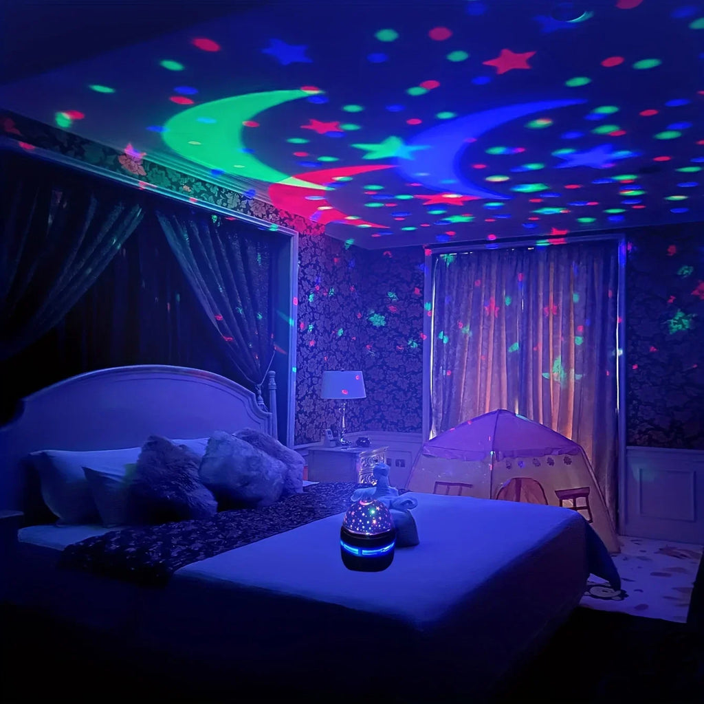 LED Starry Sky Night Lights USB Projector Lamp Magic Ball Moon