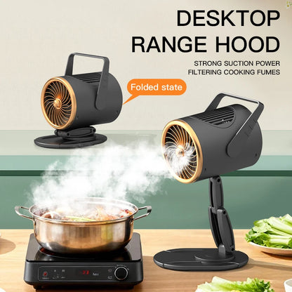 Portable Foldable Desktop Range Hood Exhaust Fan