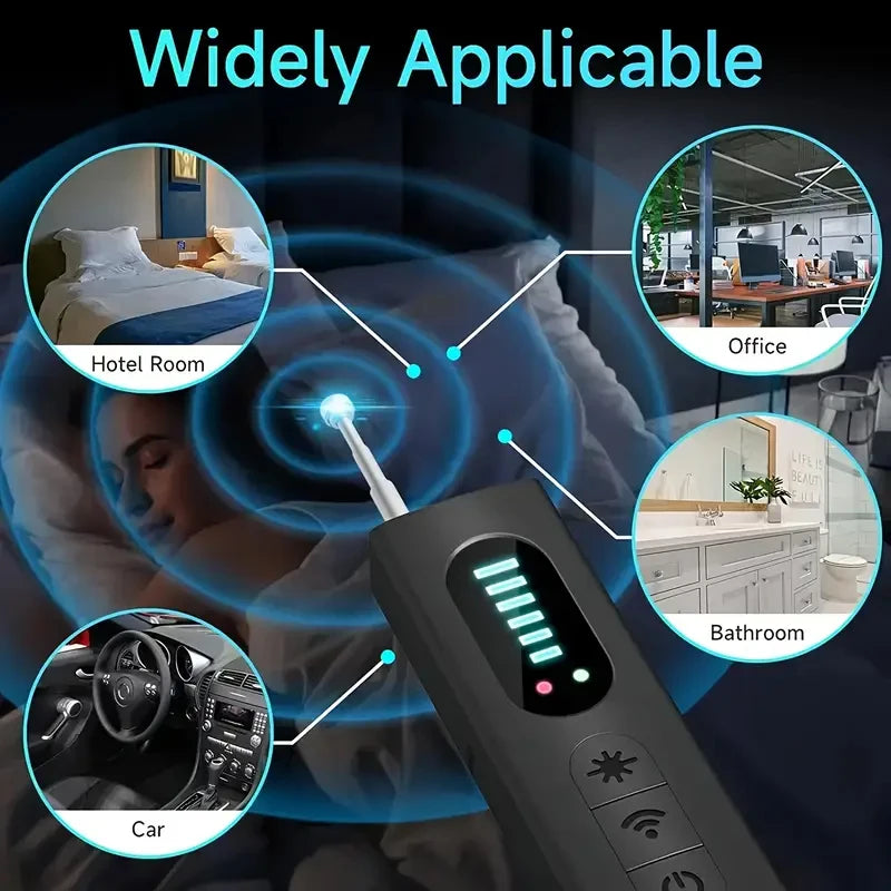 RF Signal Detector for Hidden Cameras and GPS Trackers