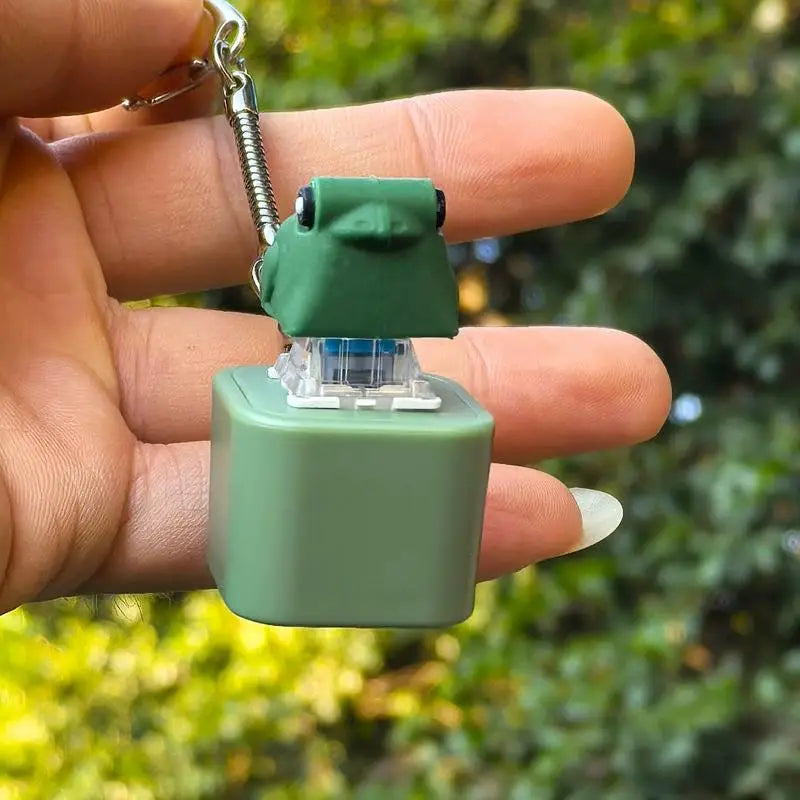 Rechargeable Frog Fidget Keychain With Sound And LED