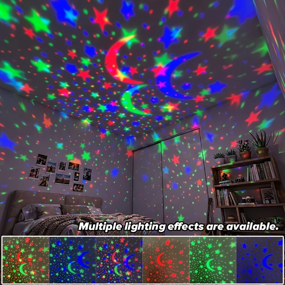 LED Starry Sky Night Lights USB Projector Lamp Magic Ball Moon
