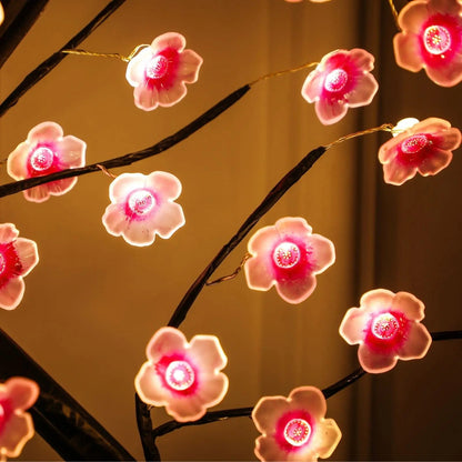 Cherry Blossom Tree LED Night Light with Touch Sensor