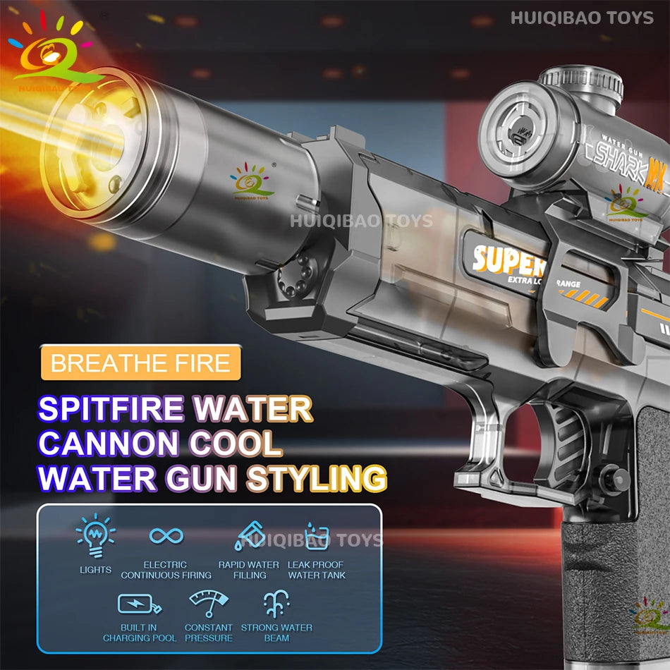Electric Pulse Water Gun With Lights – Automatic Water Blaster