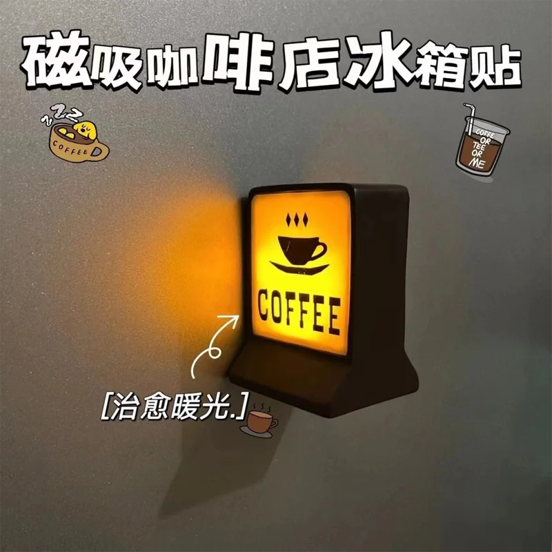 Magnetic LED Fridge Sticker – Luminous Touch Light Decor