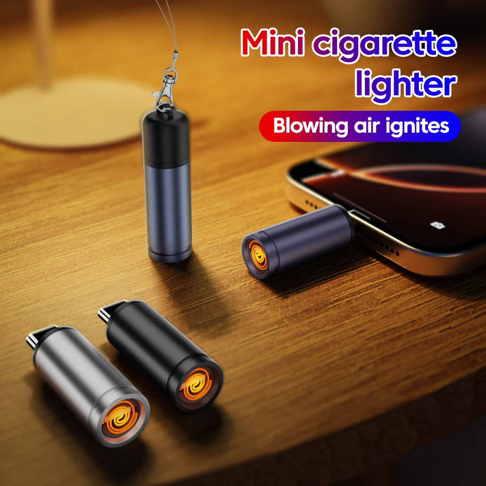Type-C Electric USB Cigarette Lighter – Windproof Mini