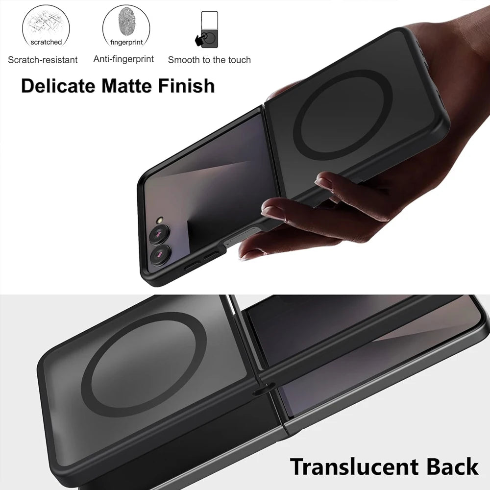 Magnetic Translucent Case For Samsung Galaxy Z Flip 7