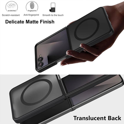 Magnetic Translucent Case For Samsung Galaxy Z Flip 7