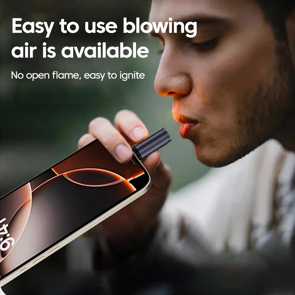 Type-C Electric USB Cigarette Lighter – Windproof Mini