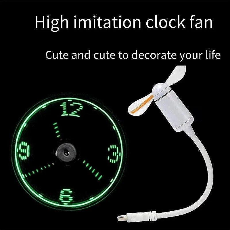 USB Programmable LED Message Fan With Flexible Neck