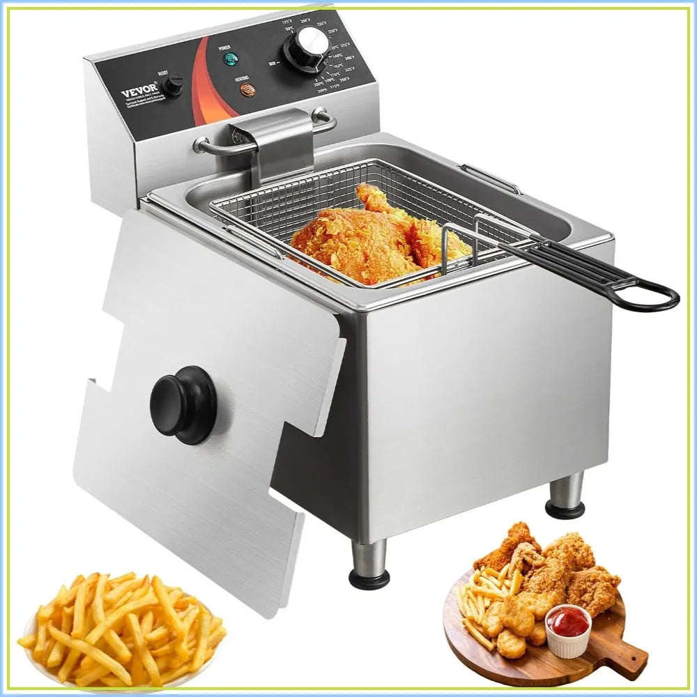 Commercial Electric Deep Fryer 11.5L – 1750W Countertop